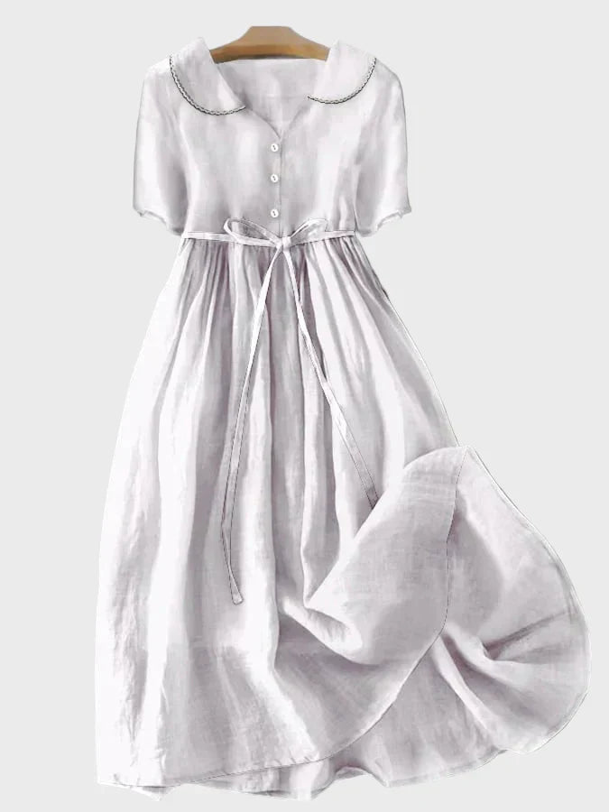 Vestido Clássico com Botões feminino