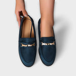 Alexandrina - Loafer de flanela feminino