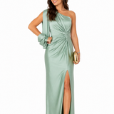 Vestido Maxi Olívia — Elegância Assimétrica