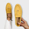 Mocassins Femininos Beiges com Cordão Decorativo feminino