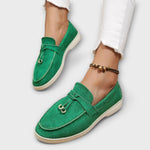 Mocassins Femininos Beiges com Cordão Decorativo feminino