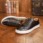 Sapatos Baixos de Couro masculino