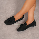 Leandra – Mocassins de camurça com laço