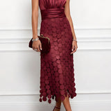 Vestido midi Céline de cerimónia elegante