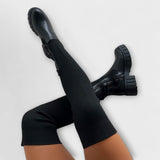 Botas acima do joelho feminino