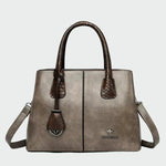 Bolsa de couro elegante feminino