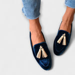 Mocassins de Inspiração Vintage com Franjas feminino