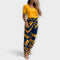 Conjunto elegante camisola e calças feminino
