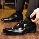 Sapatos Elegantes em Couro masculino