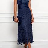 Vestido midi Céline de cerimónia elegante
