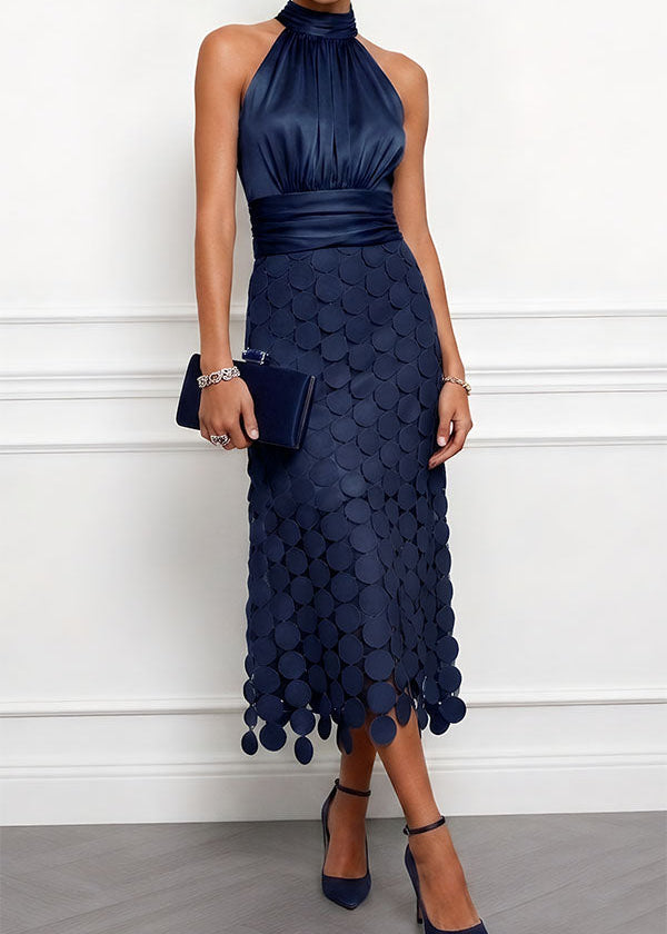Vestido midi Céline de cerimónia elegante