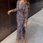 Vestido midi sofisticação feminino