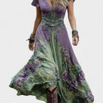 Vestido Maxi Curto Floral feminino