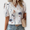 Blusa com decote em V feminino