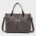 Bolsa de couro elegante feminino