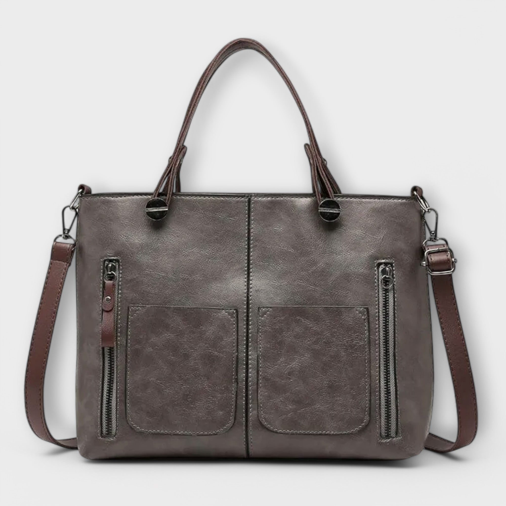 Bolsa de couro elegante feminino