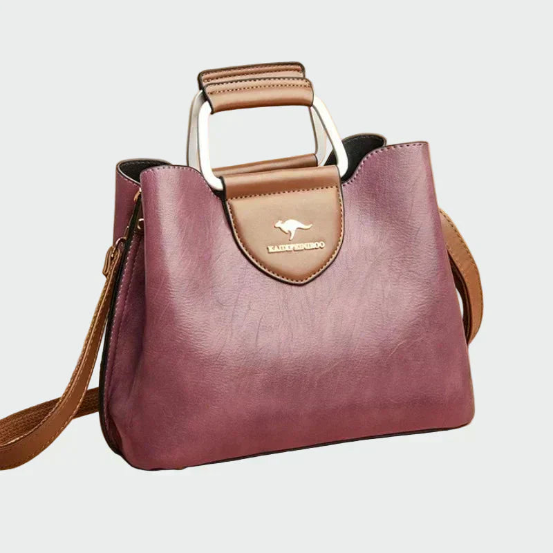 Bolsa de couro atemporal feminino