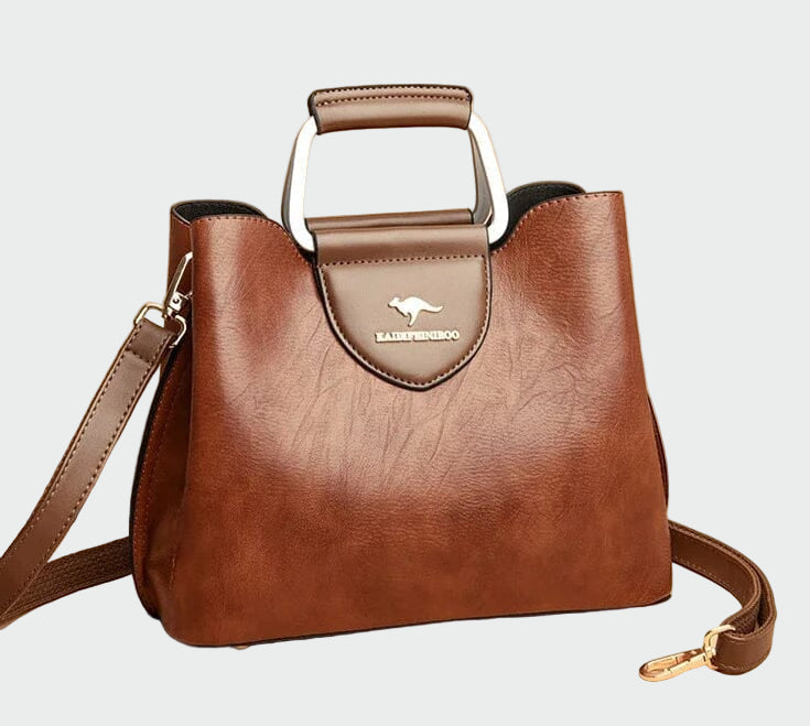 Bolsa de couro atemporal feminino