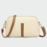 Bolsa de ombro de couro elegante feminino