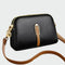 Bolsa de ombro de couro elegante feminino