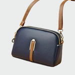Bolsa de ombro de couro elegante feminino