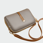 Bolsa de ombro de couro elegante feminino