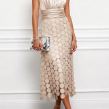 Vestido midi Céline de cerimónia elegante