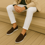 Mocassins em camurça masculino