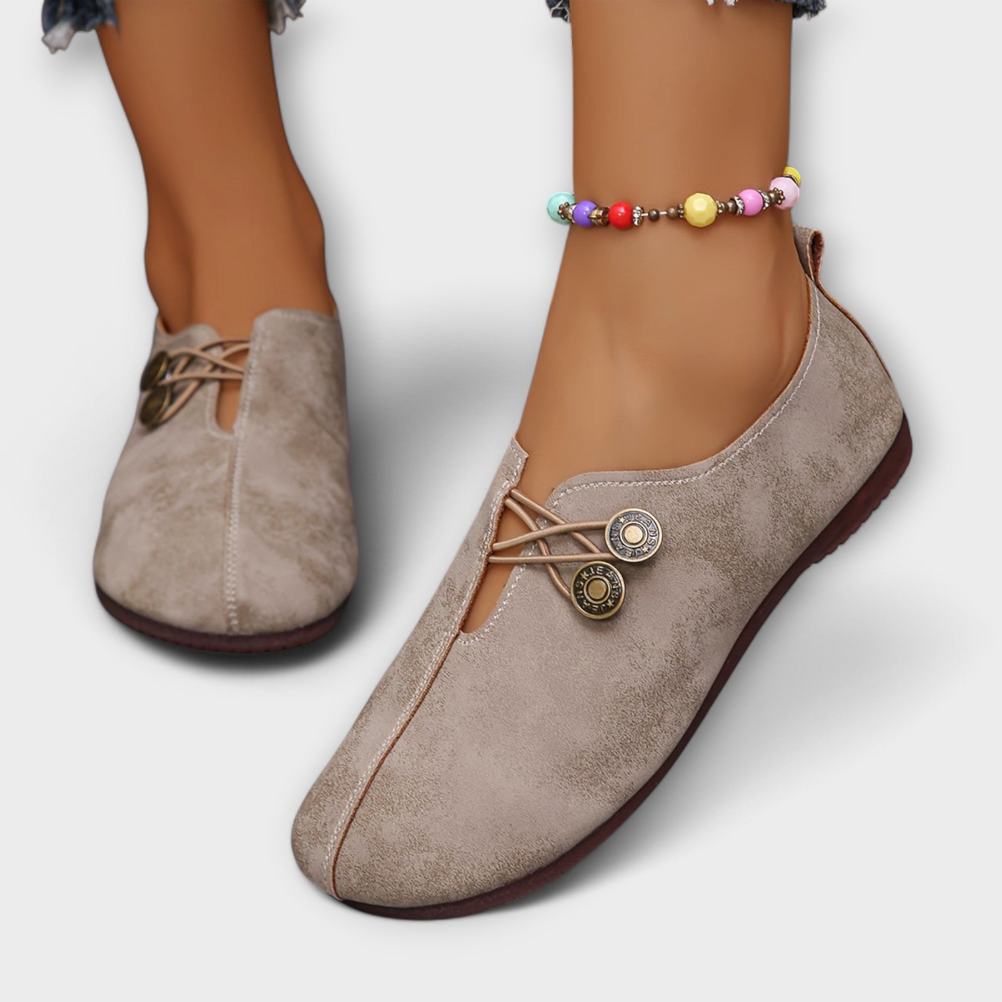 Mocassim de camurça feminino