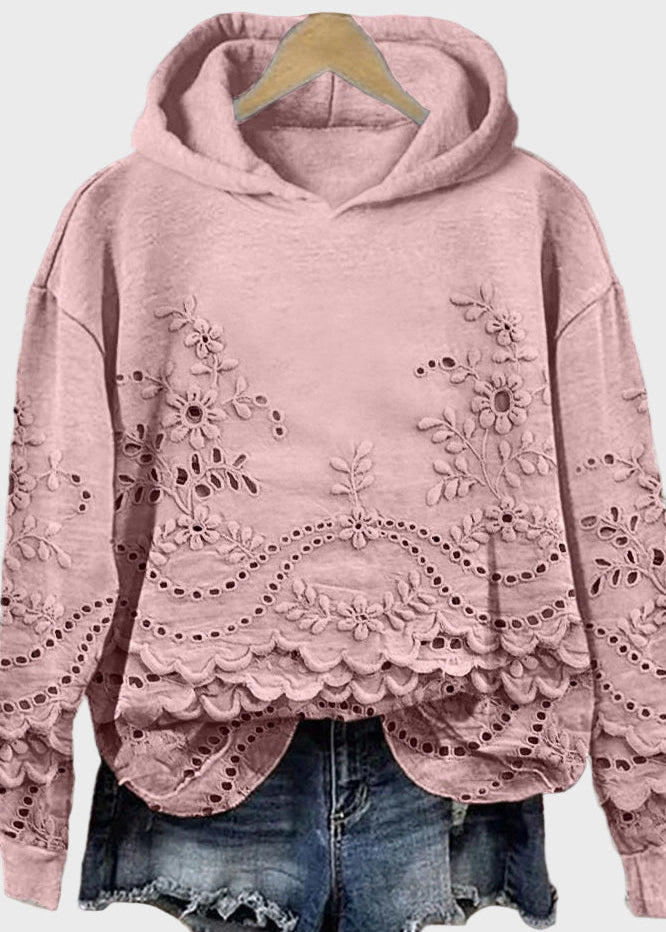 Moletom com Capuz em Renda feminino