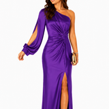 Vestido Maxi Olívia — Elegância Assimétrica