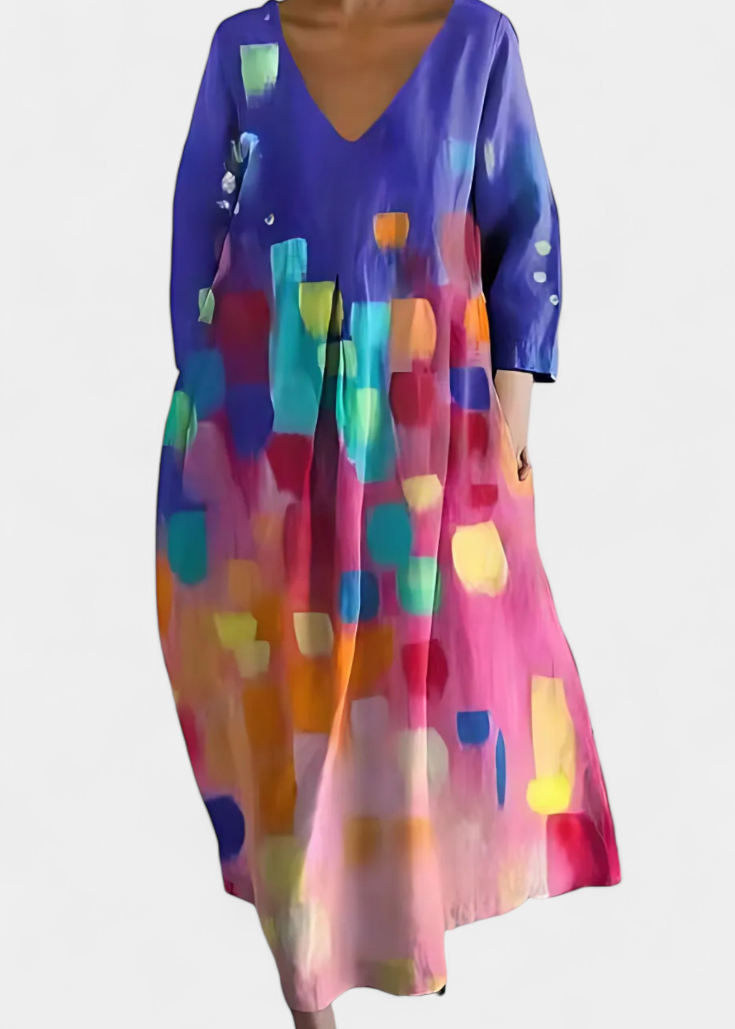 Vestido Fluido com Estampa feminino