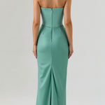 Vestido comprido com corpete feminino