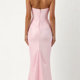Vestido comprido com corpete feminino