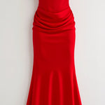 Vestido comprido com corpete feminino