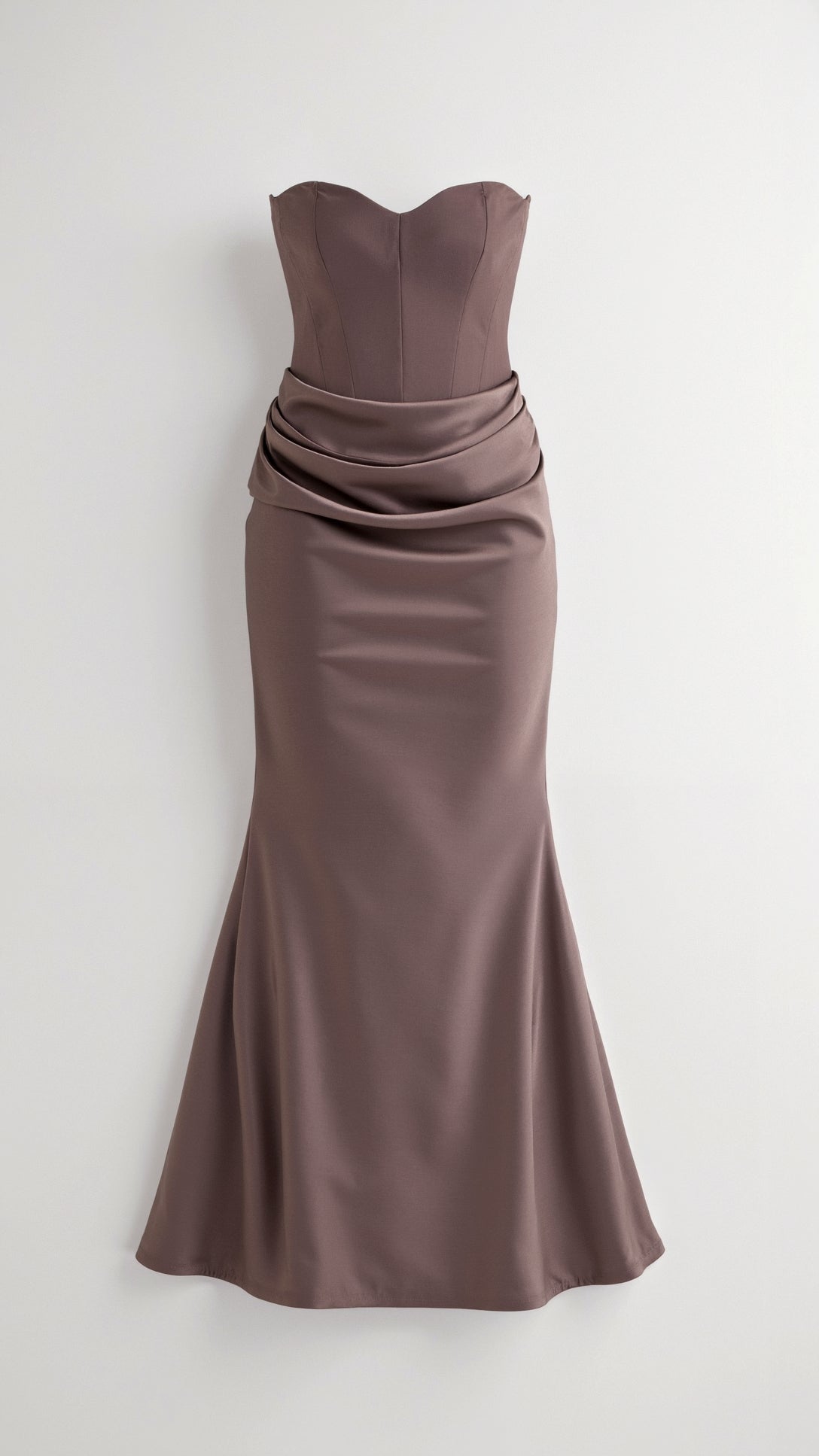 Vestido comprido com corpete feminino