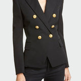 Blazer em linha clássica feminino