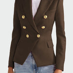 Blazer em linha clássica feminino