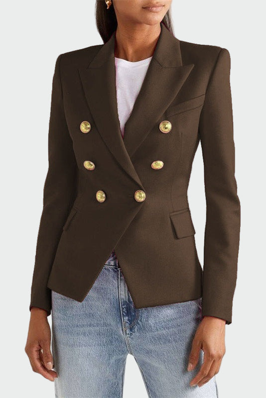 Blazer em linha clássica feminino