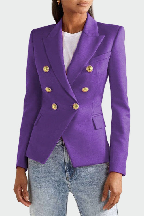 Blazer em linha clássica feminino