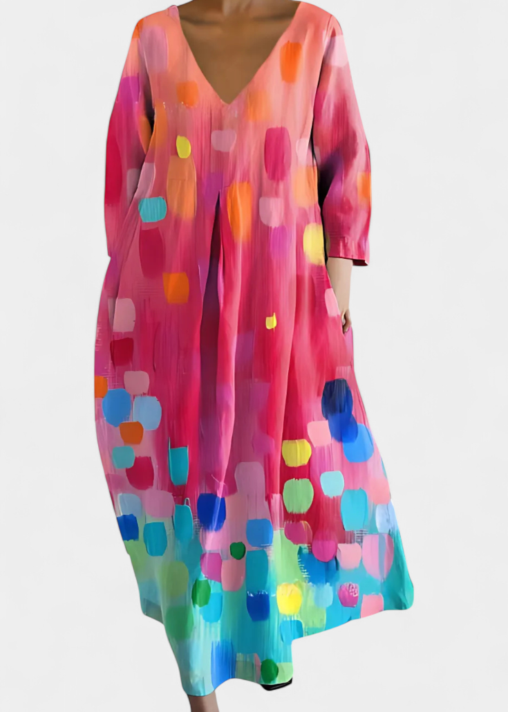 Vestido Fluido com Estampa feminino
