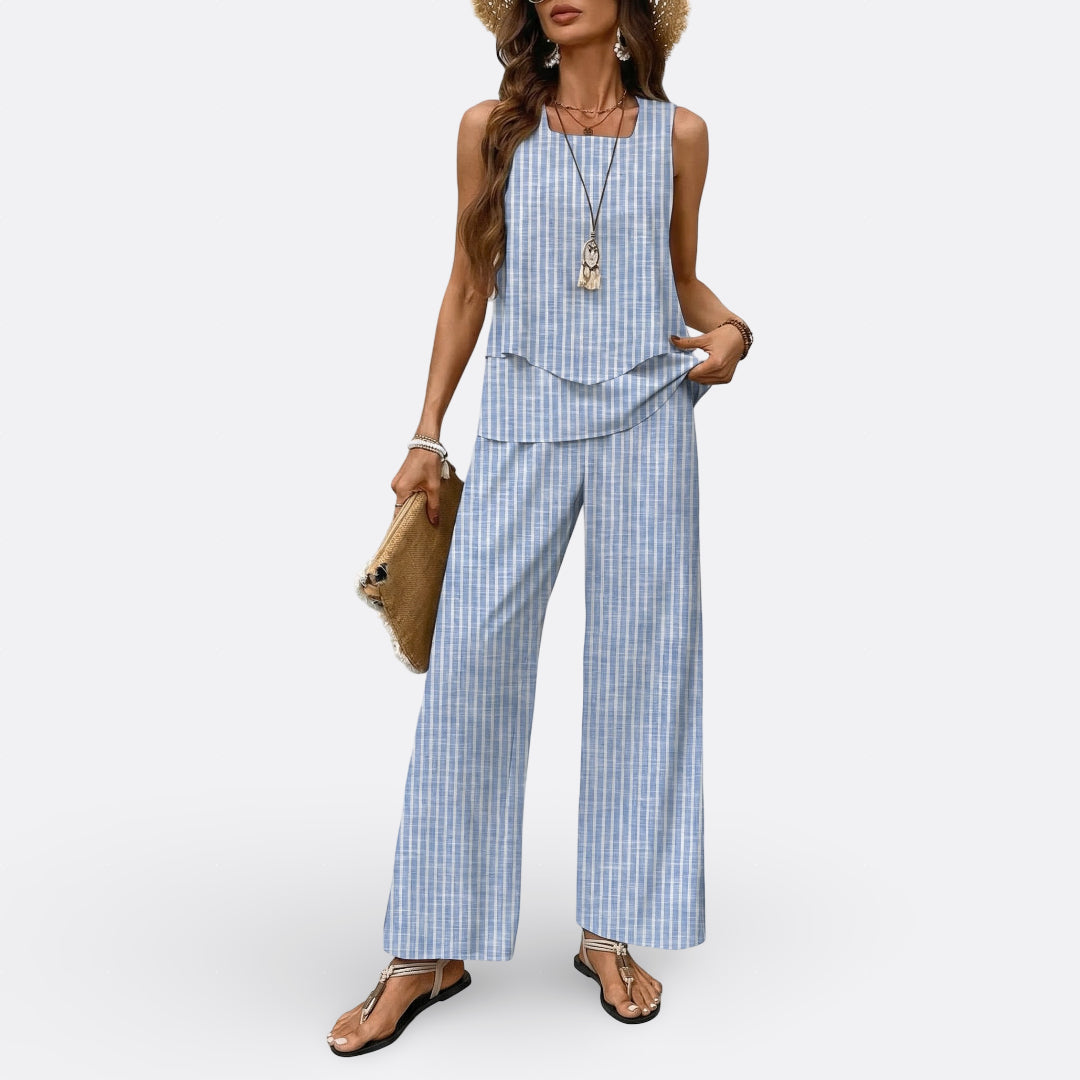 Conjunto Duas Peças Corte Reto feminino
