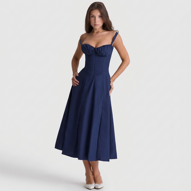 Vestido Maxi Elegante feminino