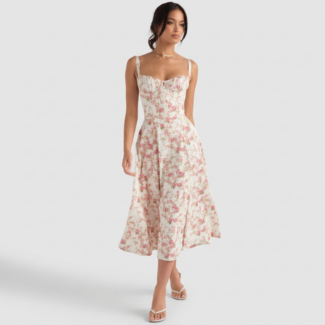 Vestido Maxi Elegante feminino