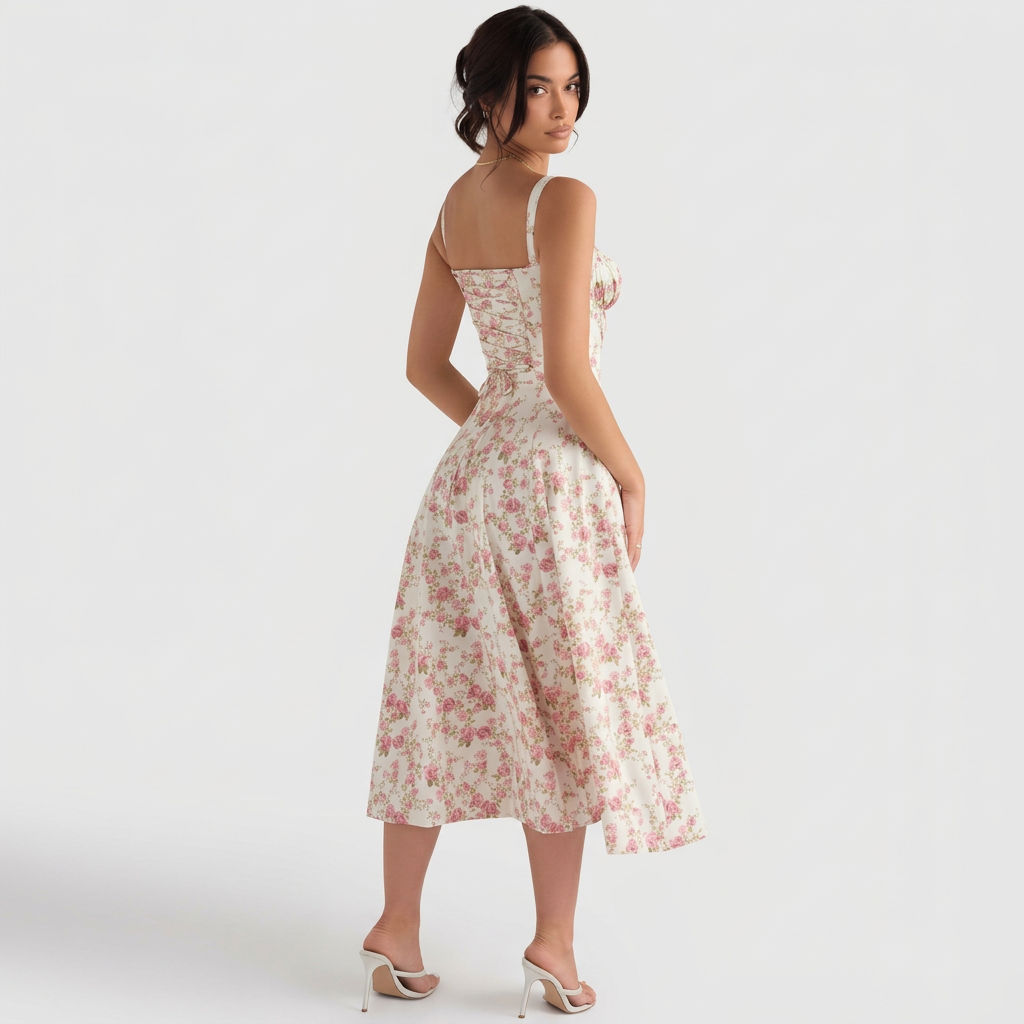 Vestido Maxi Elegante feminino