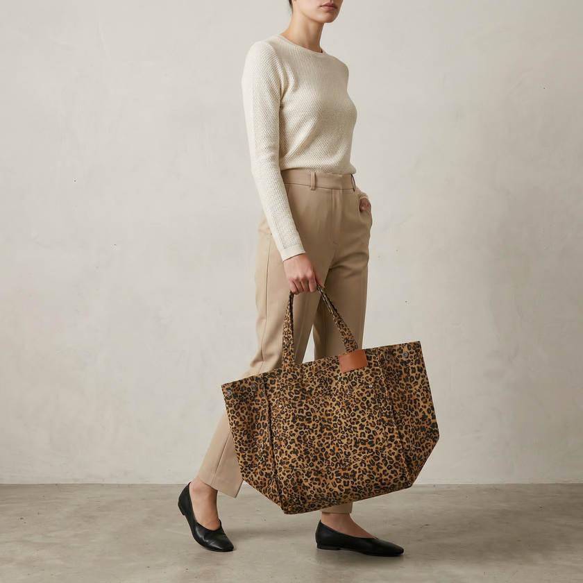 Lysara | Mala Shopper com Padrão Animal