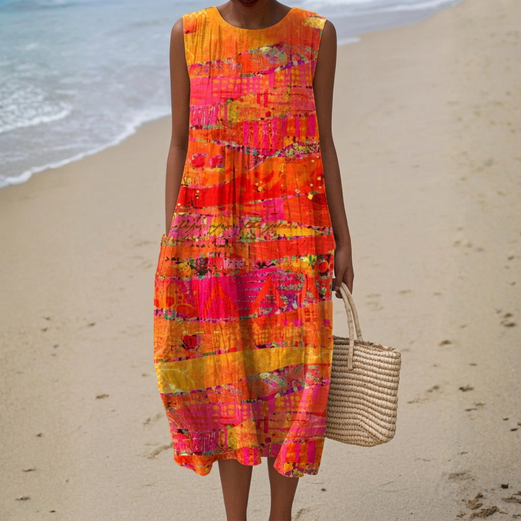 Vestido de algodão feminino