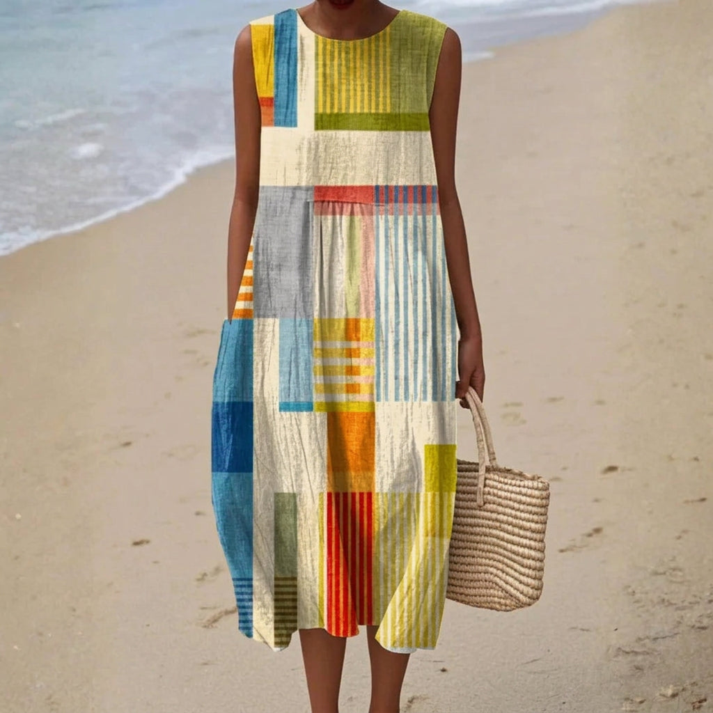 Vestido de algodão feminino