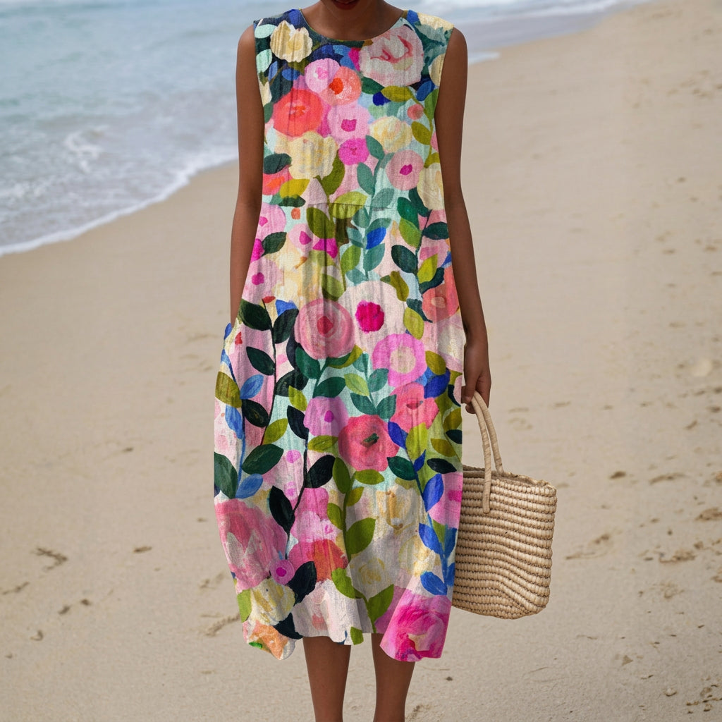 Vestido de algodão feminino
