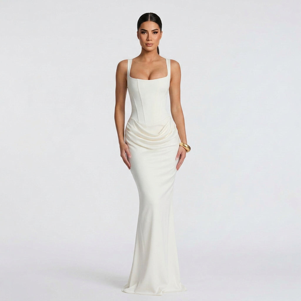 Vestido Maxi Elegante feminino